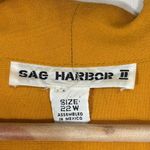 Sag Harbor Linen Blazer Womens Plus 22W Gold Yellow Career Academia Professional Photo 3