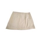 Glassons  Skirt Womens 8‎ Size White Mini Wrap Euro Flax Linen Viscose #EE2-2 Photo 7