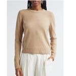 Vince Classic Crewneck Cashmere Sweater, Size Small, Designer, Camel/Tan, NWT Photo 1