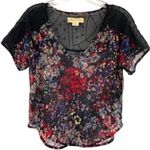 Staring At Stars Whimsigoth Floral Lace Sheer Blouse Photo 0