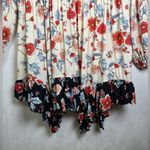 Patrons of Peace Women Boho Floral Babydoll Tunic Dress Rayon Large Photo 5