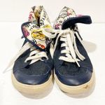 Coach  Size 9 Erikka Denim High Top Poppy Flap Sneakers Women's Pull On Photo 2