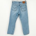 Levi's Wedgie Straight Jeans Size 27 Ripped Distressed Medium Wash Denim Photo 8