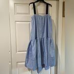 Adam Lippes  x RTR Sleeveless Square Neckline High Low Swing Dress Size 12 Photo 3