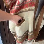 Rahab’s Rope Western Print Poncho Cardigan Photo 2