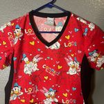 Disney Donald & Daisy Duck Print Scrub Top - Size XS Photo 3