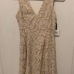 Kensie  Cream Ivory V Neck Lace Fit & Flare Wedding Guest Party Formal Dress 0 Photo 0