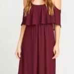 Show Me Your Mumu  wedding‎ burgundy new with tags maxi Photo 0