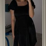 Francesca's Black Satin Dress  Photo 3