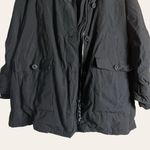 Woman Within Black Down Fill Insulated Faux Fur Trim Parka Coat Size 1X Photo 5