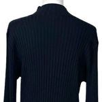 New York & Company New Black Sweater Mock Neck Ribbed Long Sleeve Women Size XL Photo 7