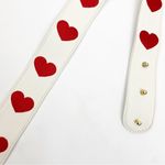Clover Bolsos Lia Auxiliary Crossbody Bag Guitar Strap: Embroidered Red Hearts Photo 5