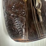 American West Brown Leather Tote Bag Photo 10