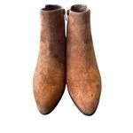 Vaneli Talia Women's Brown Suede Ankle Booties Size 8 Casual Zip Photo 1