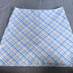 Greg Norman Collection Blue Green Asymmetrical Mini Skorts Size 2 Photo 0