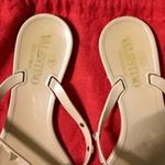 Valentino Garavani Rockstud Bow Jelly Thong Sandals Nude Studded Flat Designer Photo 4