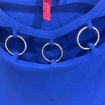 Electric blue 3 ring sleeveless top size large Photo 1