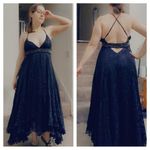 Bebe Black burnout velvet maxi Photo 1