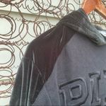 PINK - Victoria's Secret Y2K VS Pink black velvet cropped hooded sweatshirt XS Photo 3