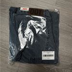 vintage inspired dark wash denim baggy boyfriend wide leg jeans Blue Size 26 Photo 3