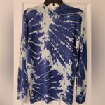 Equipment Agathe Mock Neck Sweater Blue Tie Dye Cashmere Women’s Sweater Medium Photo 4