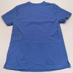 FIGS SCRUBS Ceil Blue Catarina One-Pocket Scrub Top Embroidered "M." Size Small Photo 4