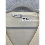 ZARA  Knit Women's Pullover Sweater Off White Size Small Long Sleeve Photo 10