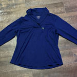 L.L.Bean New Women's  Pullover, Long-Sleeve Shawl Collar Blue Size XL Photo 0