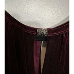 OLEG CASSINI Velvet Gown Sheath Dress Wine Embellished Keyhole Size18 Sleeveless Size 18 Photo 3