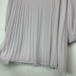Aritzia Wilfred Daydreamer Mini Dress Sz Small Cloudy Lilac Pleated Long Sleeves Photo 11