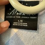 HFX Women's Long Sleeve Cozy Shacket Shirt Jacket Farmcore Large Blue Photo 5