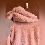 BDG  Pink Hooded Cropped Teddy Jacket size M Photo 4