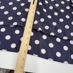 ZARA  Woman Shirt Womens XS Blue White Polka Dot Long Sleeve‎ Blouse Tunic Top Photo 6