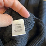 PARI DESAI TIFF SWEATER BODYSUIT BLACK RIBBED LONG SLEEVE O ZIPPER STRETCHY S Photo 5