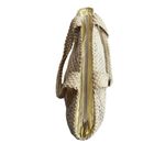 De Vecchi By Hamilton Hodge Woven Top Zip Beach Bag Natural Beige Italian Made Tan Photo 6