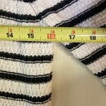 Loft  Women's‎ Sweater Sz S Black White Striped Long Sleeve Crew Neck Photo 7