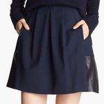 Vince Navy High Waist Mini Skirt 2 Photo 0