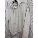 Stradivarius  Cream Cowl Neck Drawstring Hoodie Sweatshirt Photo 3