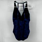MiracleSuit Alhambra Wrapsody Tummy Control One-Piece Swimsuit Plunging Blue 14 Photo 6