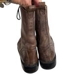 FREEBIRD by Steven EUC  Leather Chase Combat Boots Brown Size 7 Photo 3