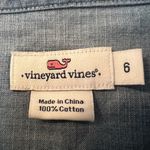 Vineyard Vines Women’s Shirt Blue Chambray Button Down Shirt Tunic Top Size 6 Photo 4