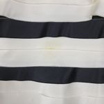 BCBG Maxazria Dress 2 Black Ivory Striped Classic A-Line Minimalist Photo 8