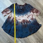 American Eagle Tie Dye Top Flowy Soft Round Hem Medium Photo 10