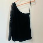 Torrid  black one shoulder sheer sleeve shirt size 1 x Photo 1