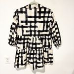 Maeve Anthropologie  Bettina Dress Tiered Shirt Buttondown Mini Carbon Size XSP Photo 5