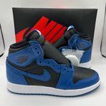 Jordan NWB Air 1 Retro High OG Dark Marina Blue GS Sneakers Photo 0