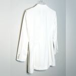 ZARA Ivory White Double Breasted Satin Trimmed Tuxedo Blazer Jacket Size S NWT Photo 5