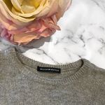 Brandy Melville Gray and White Stripe Sweater Photo 2