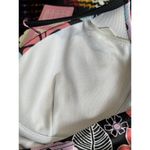 Alongshu Bikini Top Floral Black/Pink/Blue Molded Cups Tie Neck Ruffle Size XXL Black Size M Photo 5