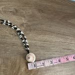 Beach boho beaded woven shell necklace coastal Tan Photo 6